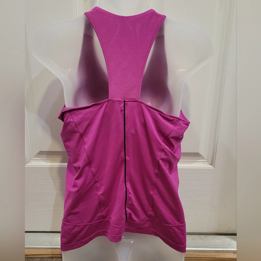 Nike Womens Dri-Fit Purple Pink ‎ Workout Gym Sleeveless Top Tank Size Medium